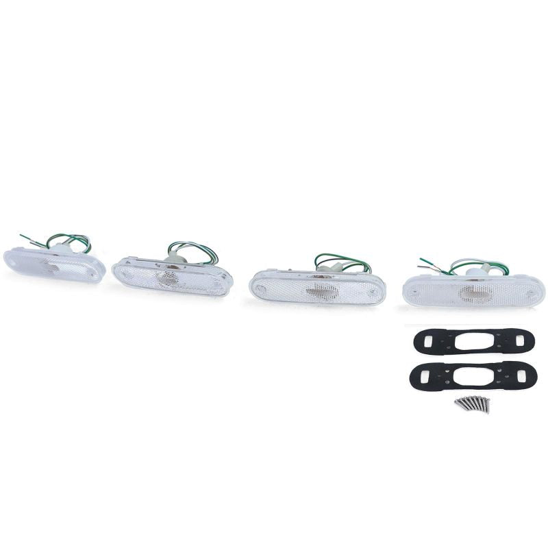 Clear glass side marker lights / reflectors NA/NB(FL) - ECE APPROVED