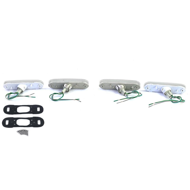 Clear glass side marker lights / reflectors NA/NB(FL) - ECE APPROVED