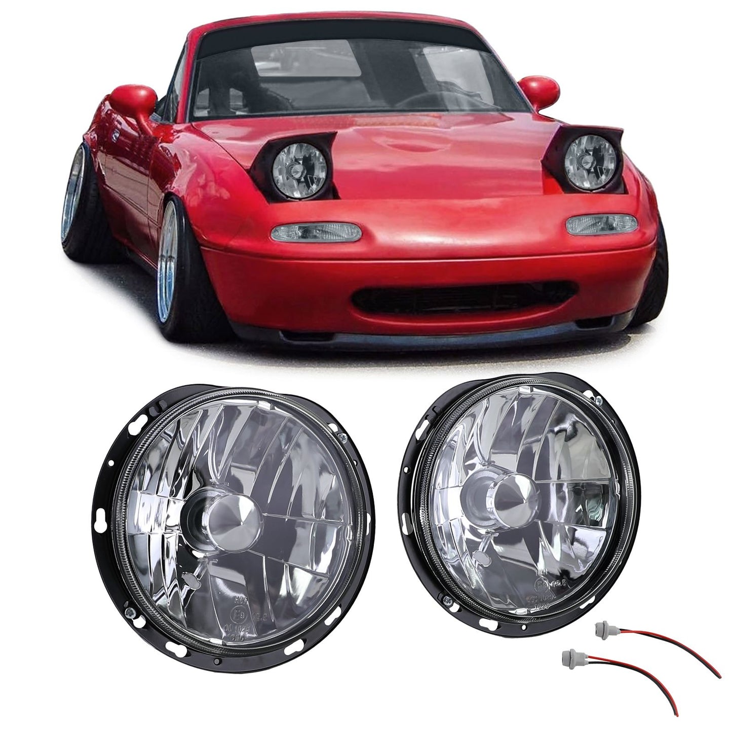 Clear headlights NA - ECE APPROVED